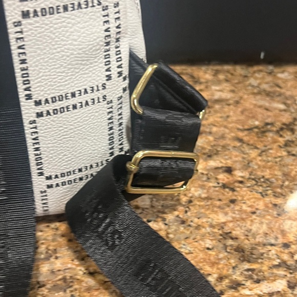 Steve Madden White and Black Logo Backpack main image 11